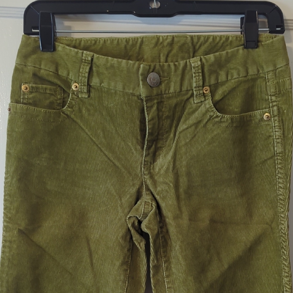 J. Crew Olive Green Straight-Leg Corduroy Pants - Picture 3 of 10